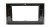Рамка магнитолы 10.2" (цв.Глянцевый Черный / Серебристый) для TOYOTA RAV4 2019+ Левый руль