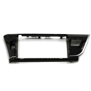 Рамка магнитолы 10.2" (цв.Глянцевый Черный) для TOYOTA Corolla 2013-2016 Левый руль / Версия 3