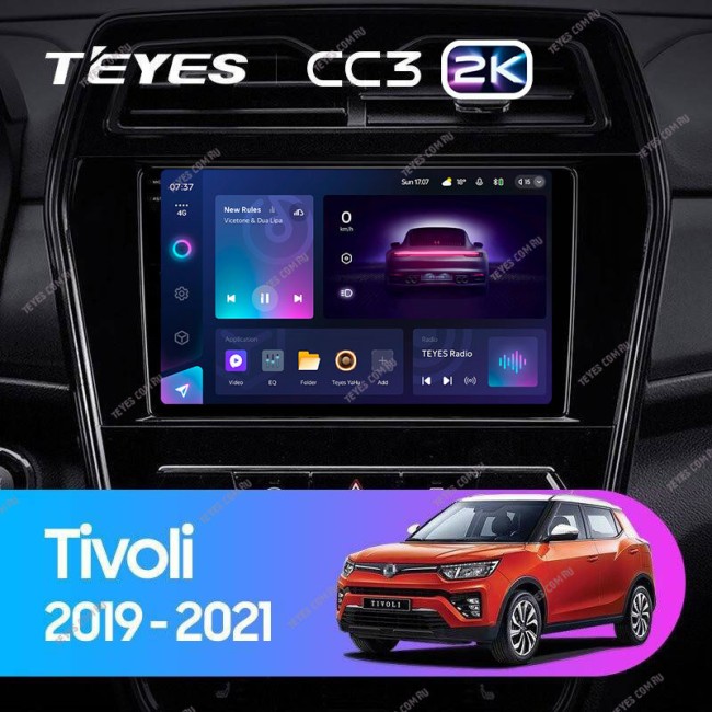 Штатная магнитола Teyes CC3 2K 4/64 SsangYong Tivoli (2019-2021)