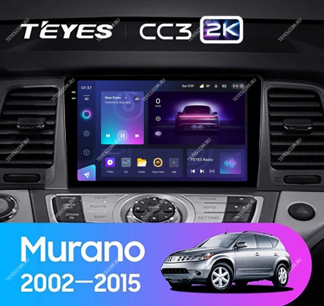 Штатная магнитола Teyes CC3 2K 6/128 Nissan Murano Z50 (2002-2015)