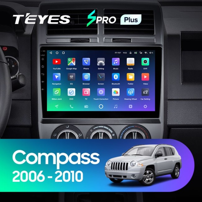 Штатная магнитола Teyes SPRO Plus 6/128 Jeep Compass 1 MK (2006-2010)