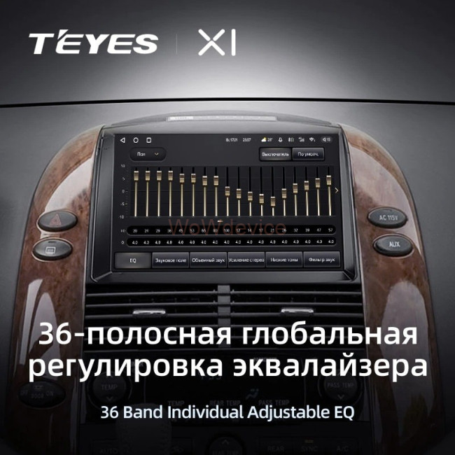 Штатная магнитола Teyes X1 4G 2/32 Toyota Sienna 2 II XL20 (2003-2010)