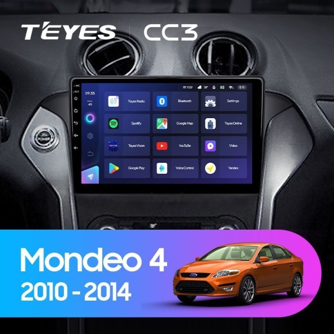 Штатная магнитола Teyes CC3 360 6/128 Ford Mondeo 4 (2011-2014)