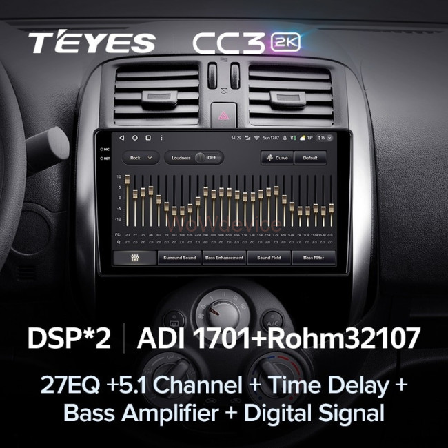 Штатная магнитола Teyes CC3 2K 360 6/128 Nissan Sunny Versa C17 (2012-2014) Штатная магнитола Teyes CC3 2K 360 6/128 Nissan Sunny Versa C17 (2012-2014)