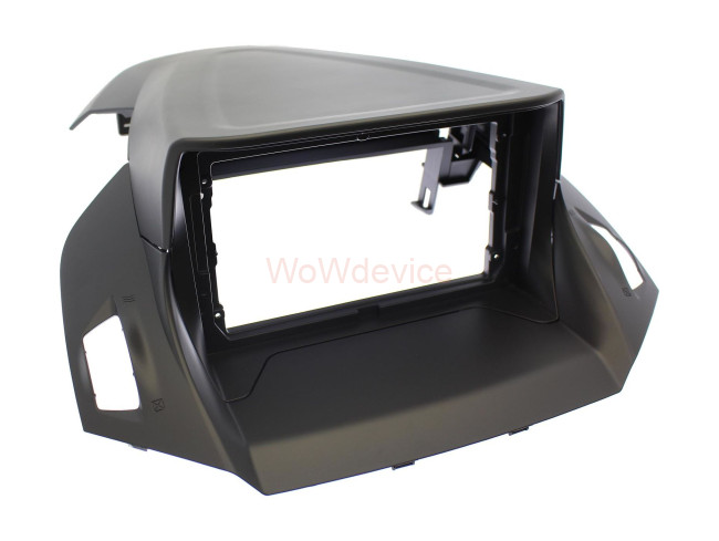 Рамка магнитолы 9.0" (цв.Черный) для FORD C-Max 2010-2019; Kuga 2013-2019; Escape 2012-2019