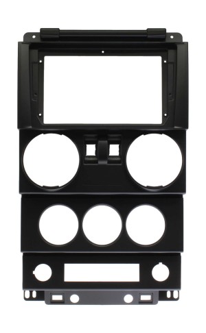 Рамка магнитолы 9.0" (цв.Черный) для JEEP Wrangler 2007-2010 2 двери