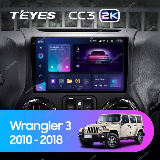 Штатная магнитола Teyes CC3 2K 3/32 Jeep Wrangler 3 JK 2010-2017 L14