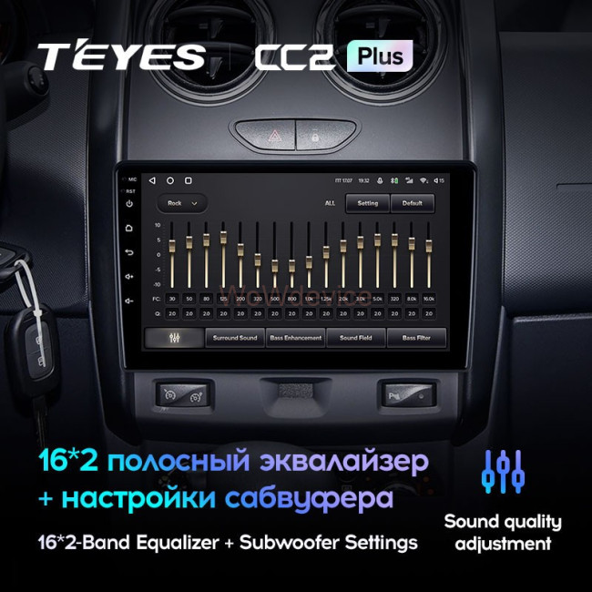 Штатная магнитола Teyes CC2 Plus 6/128 Renault Duster (2015-2018) Штатная магнитола Teyes CC2 Plus 6/128 Renault Duster (2015-2018)