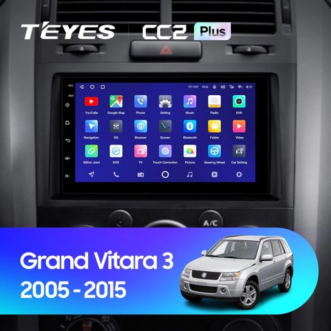 Штатная магнитола Teyes CC2L Plus 1/16 Suzuki Grand Vitara 3 (2005-2017)