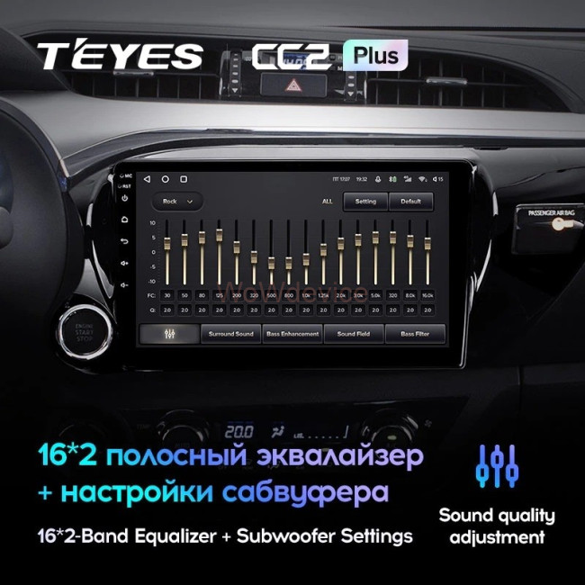 Штатная магнитола Teyes CC2L Plus 2/32 Toyota Hilux Pick Up (2015-2020) Штатная магнитола Teyes CC2L Plus 2/32 Toyota Hilux Pick Up (2015-2020)