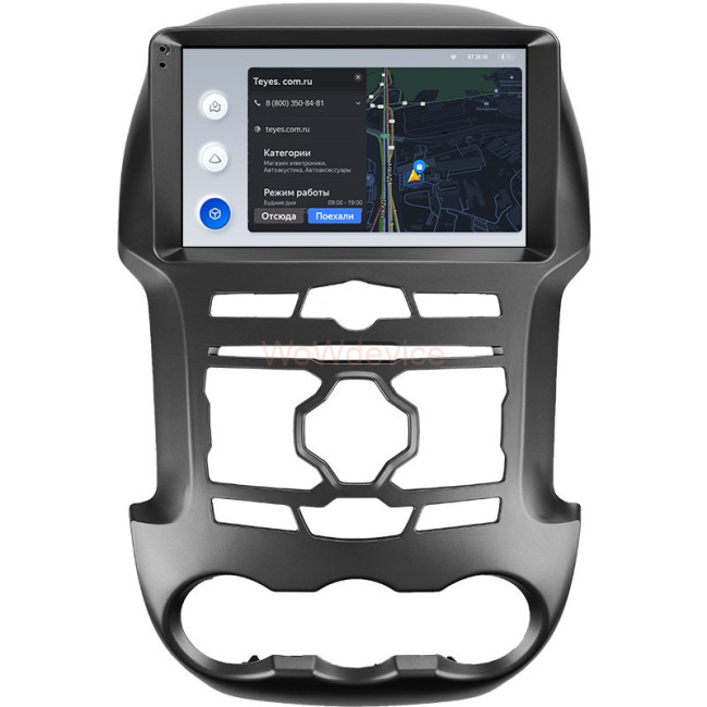 Штатная магнитола Teyes X1 4G 2/32 Ford Ranger 3 (2011-2015)