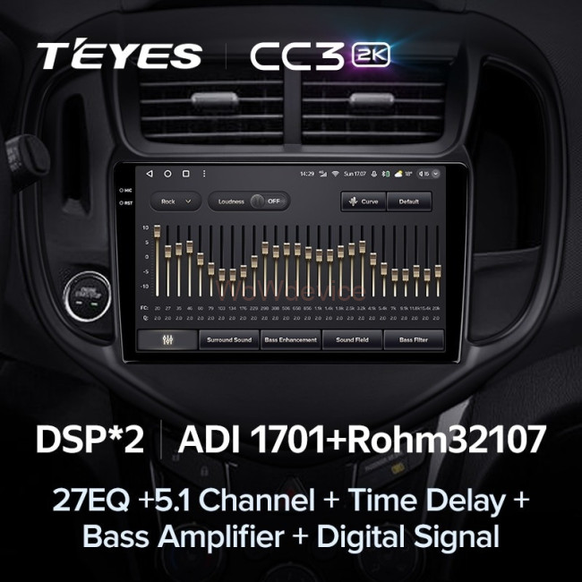 Штатная магнитола Teyes CC3 2K 360 6/128 Chevrolet Aveo 3 (2016-2023)