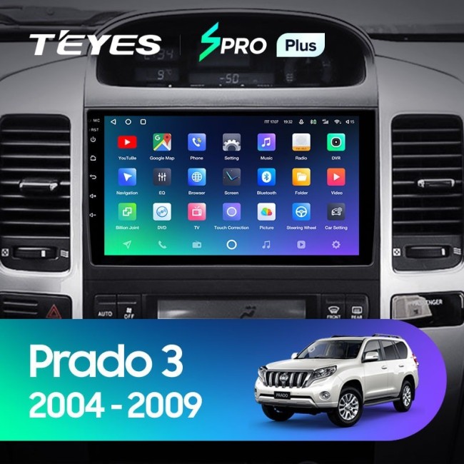 Штатная магнитола Teyes SPRO Plus 6/128 Toyota Land Cruiser Prado J120 (2004-2009) Тип-B