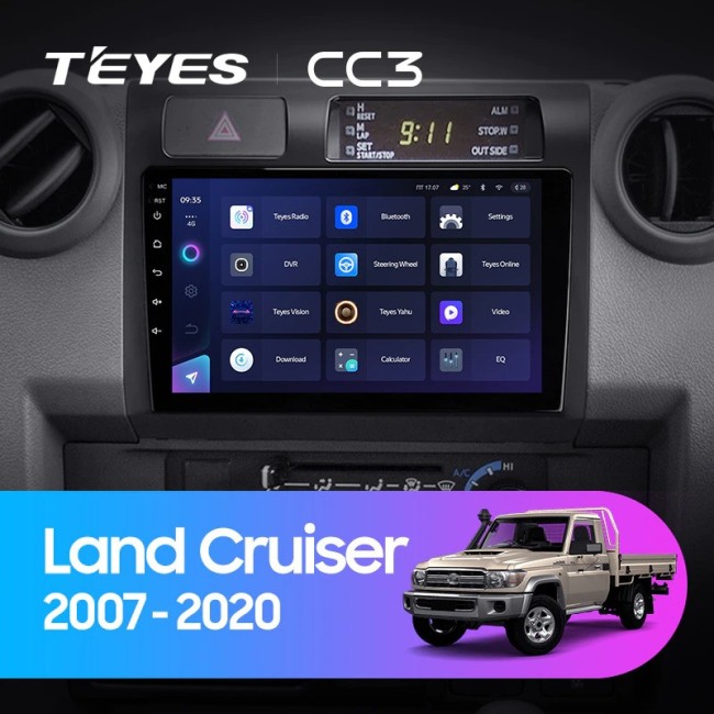 Штатная магнитола Teyes CC3 360 6/128 Toyota Land Cruiser 70 Series LC 79 (2007-2020)