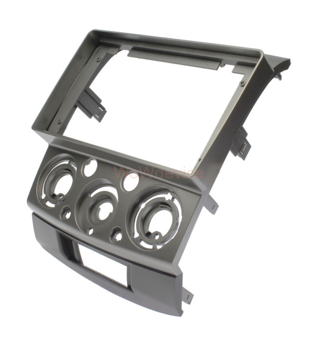Рамка магнитолы 9.0" (цв.Серебро) для MAZDA BT-50 2006-2011 / FORD Ranger 2006-2011, Everest 2006-2013