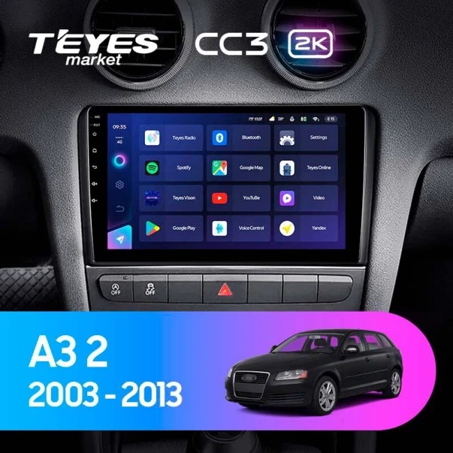 Штатная магнитола Teyes CC3 2K 4/32 Audi RS3 1 (2011-2012)