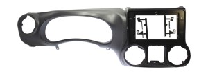 Рамка магнитолы 10.2" (цв.Черный) для JEEP Wrangler 2011-2014 Левый руль
