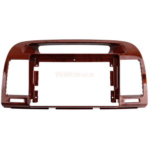 Рамка магнитолы 9.0" (цв.Глянцевый Деревянный) для TOYOTA Camry (ACV30) 2001-2006