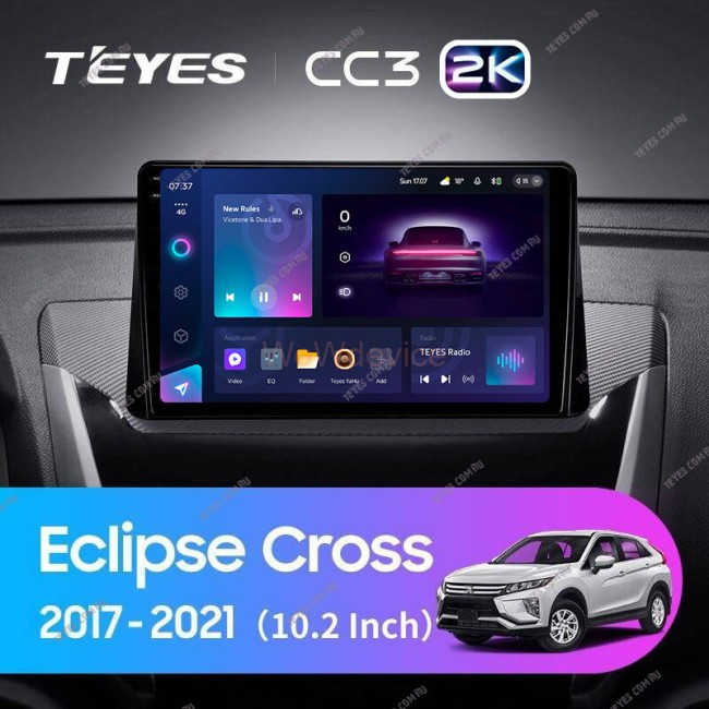 Штатная магнитола Teyes CC3 2K 6/128 Mitsubishi Eclipse Cross (2017-2021) F2