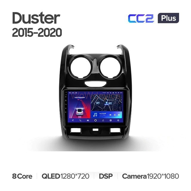 Штатная магнитола Teyes CC2 Plus 6/128 Renault Duster (2015-2020) Штатная магнитола Teyes CC2 Plus 6/128 Renault Duster (2015-2020)