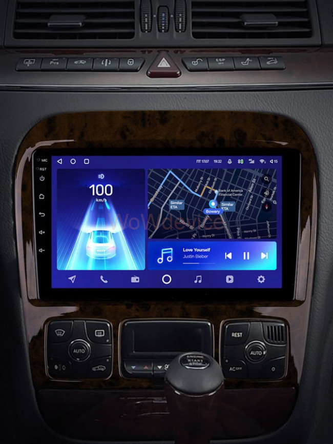 Штатная магнитола Teyes CC2L Plus 1/16 Mercedes Benz S-Class W220 VV220 (1998-2005)