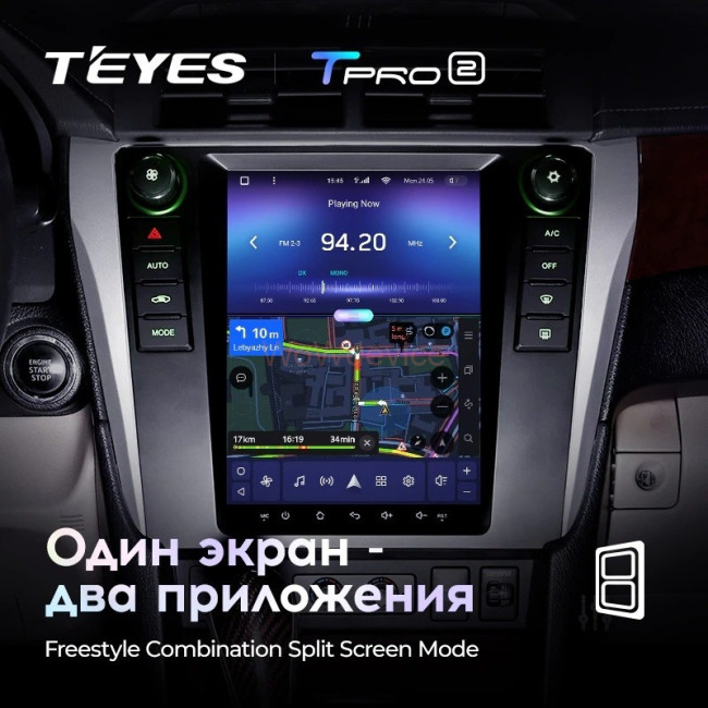 Штатная магнитола Tesla style Teyes TPRO 2 3/32 Toyota Camry 7 XV50 55 (2011-2017)