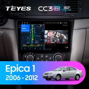 Штатная магнитола Teyes CC3 2K 360 6/128 Chevrolet Epica 1 (2006-2012)