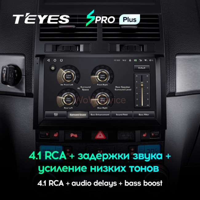 Штатная магнитола Teyes SPRO Plus 3/32 Volkswagen Touareg GP (2002-2010) F1