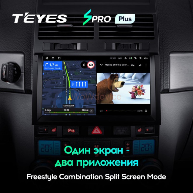 Штатная магнитола Teyes SPRO Plus 3/32 Volkswagen Touareg GP (2002-2010) F1