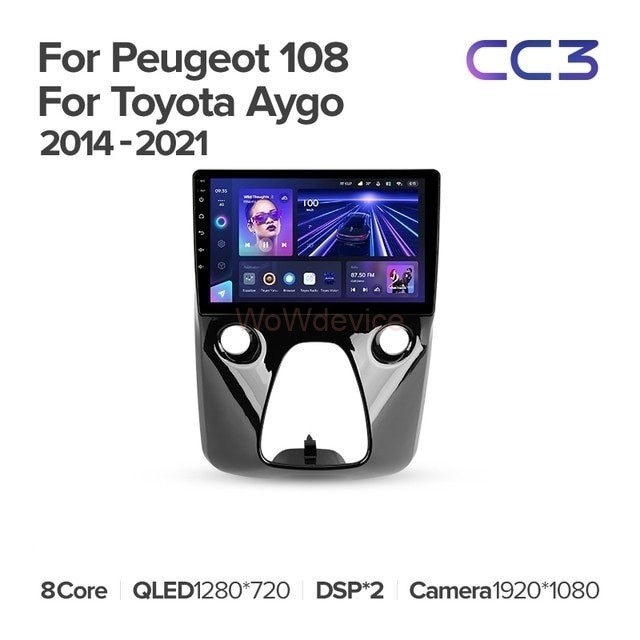 Штатная магнитола Teyes CC3 6/128 Toyota Aygo B40 (2014-2021)