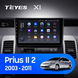 Штатная магнитола Teyes X1 4G 2/32 Toyota Prius XW20 II (2003-2011) F2