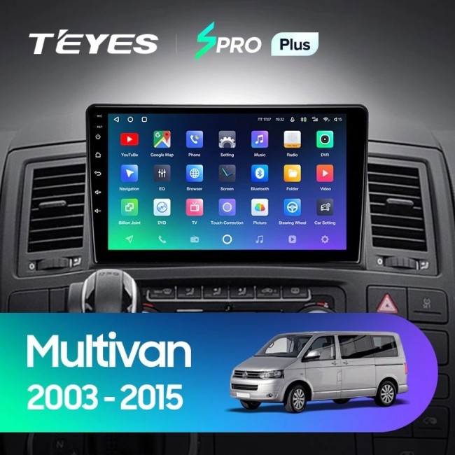 Штатная магнитола Teyes SPRO Plus 4/64 Volkswagen Multivan T5 (2003-2015)