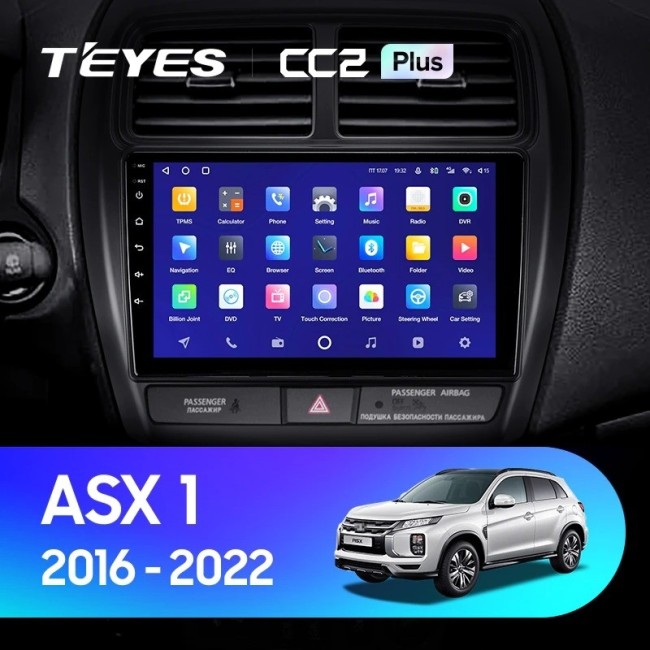 Штатная магнитола Teyes CC2 Plus 3/32 Mitsubishi ASX (2016-2022) Тип-В