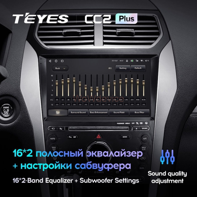 Штатная магнитола Teyes CC2 Plus 6/128 Ford Explorer 5 (2011-2019) (A)