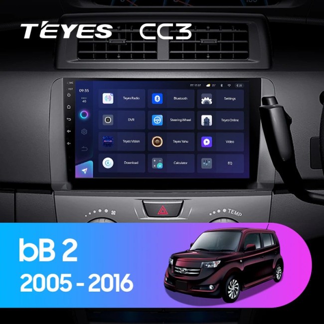 Штатная магнитола Teyes CC3 360 6/128 Toyota bB 2 QNC20 (2005-2016)