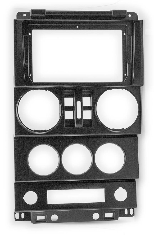 Рамка магнитолы 9.0" (цв.Черный) для JEEP Wrangler 2007-2010 4 двери