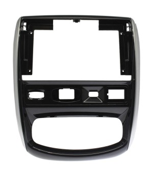 Рамка магнитолы 9.0" (цв.Глянцевый Черный) для NISSAN Terrano 2013+ Левый руль