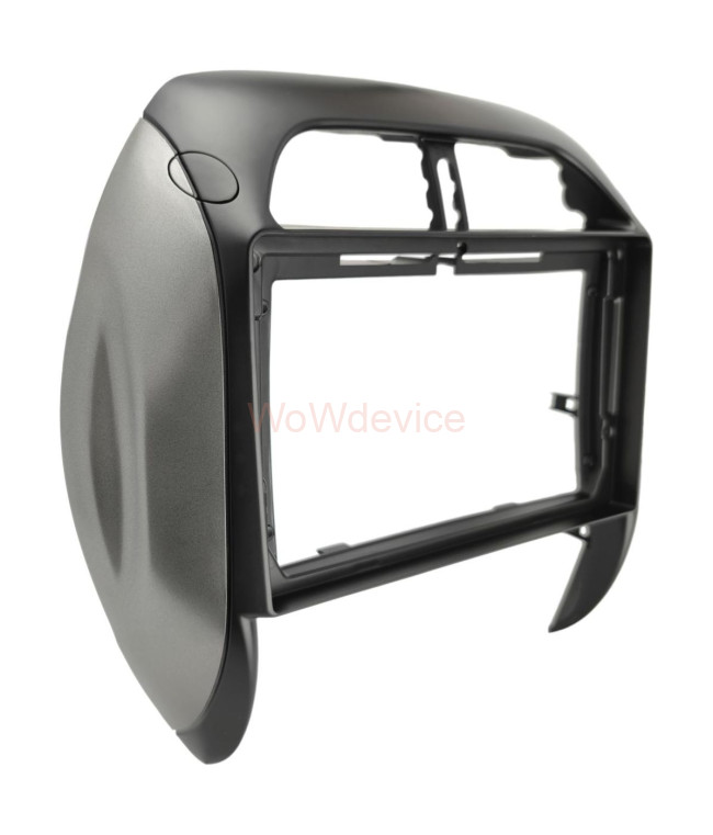 Рамка магнитолы 9.0" (цв.Серый / Черный) для TOYOTA RAV4 2003-2005