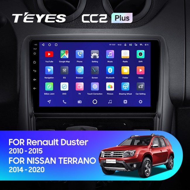 Штатная магнитола Teyes CC2 Plus 6/128 Renault Duster 1 (2010-2015)