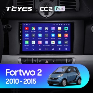 Штатная магнитола Teyes CC2L Plus 1/16 Mercedes Benz Smart Fortwo 2 (2010-2015)