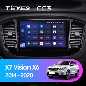 Штатная магнитола Teyes CC3 3/32 Geely Emgrand X7 (2014-2020)