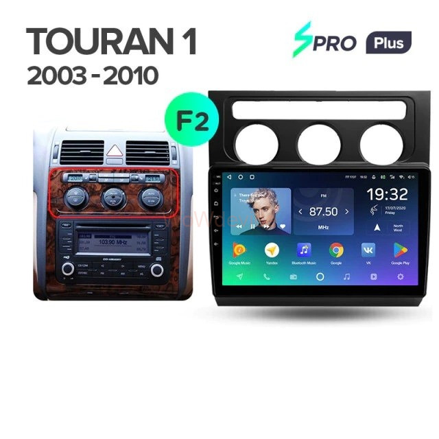 Штатная магнитола Teyes SPRO Plus 3/32 Volkswagen Touran (2003-2015)