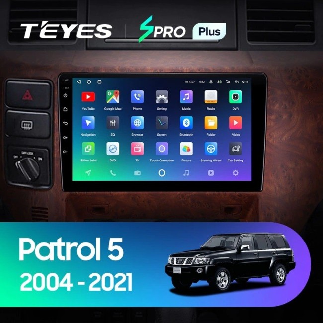 Штатная магнитола Teyes SPRO Plus 4/64 Nissan Patrol V 5 Y61 (2004-2021) Тип С