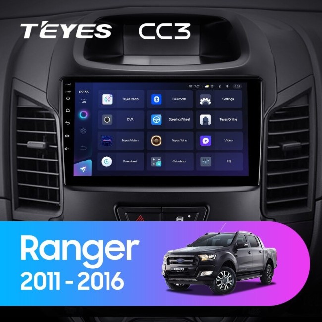 Штатная магнитола Teyes CC3 360 6/128 Ford Ranger (2011-2016) (F2)