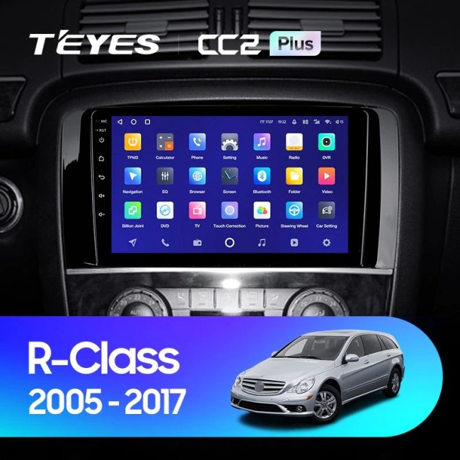 Штатная магнитола Teyes CC2 Plus 3/32 Mercedes-Benz R-Class W251 R280 R300 R320 (2005-2017) F2