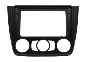 Рамка магнитолы 9.0" (цв.Черный) для BMW 1-Series (E81, 82, 87, 88) 2007-2011 Кондиционер