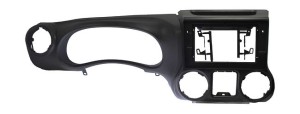 Рамка магнитолы 10.2" (цв.Черный) для JEEP Wrangler 2015-2017 Левый руль