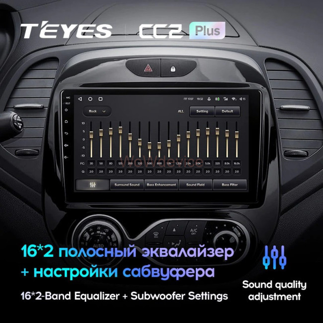Штатная магнитола Teyes CC2 Plus 6/128 Renault Kaptur (2016-2019) F1 Штатная магнитола Teyes CC2 Plus 6/128 Renault Kaptur (2016-2019) F1