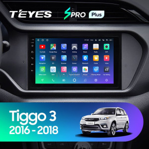 Штатная магнитола Teyes SPRO Plus 6/128 Chery Tiggo 3 (2016-2018)