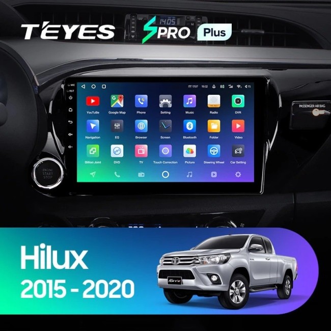 Штатная магнитола Teyes SPRO Plus 6/128 Toyota Hilux Pick Up (2015-2020)